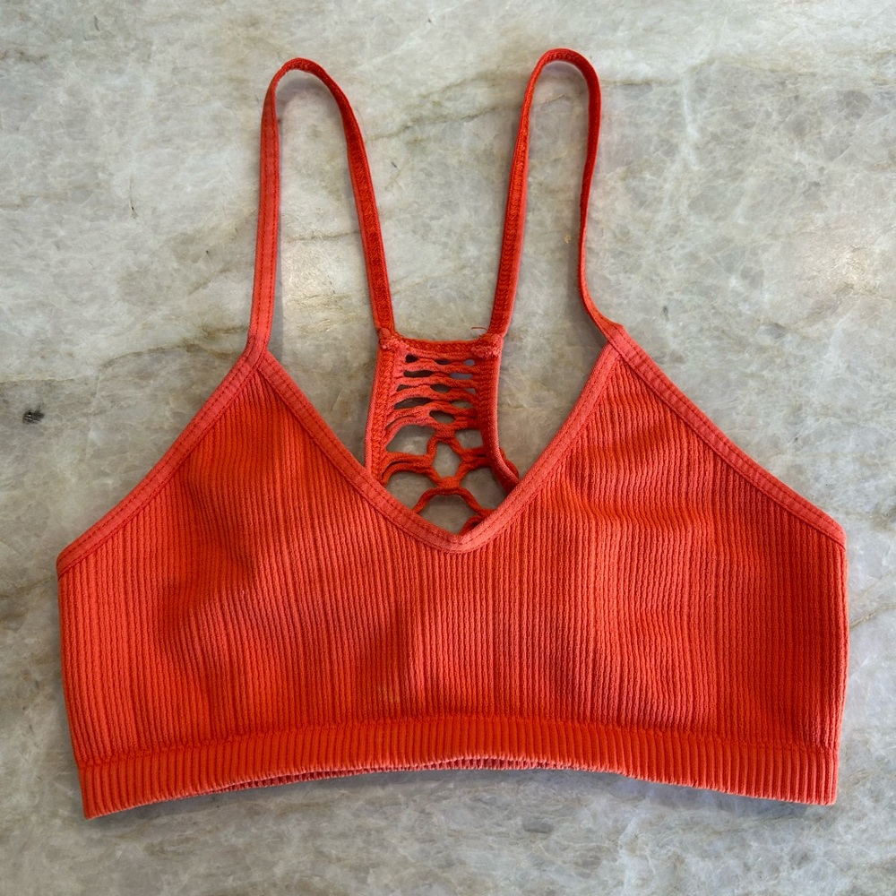 Orange Free People Sports Bra!
